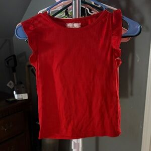 Red Kids Sleeveless Top